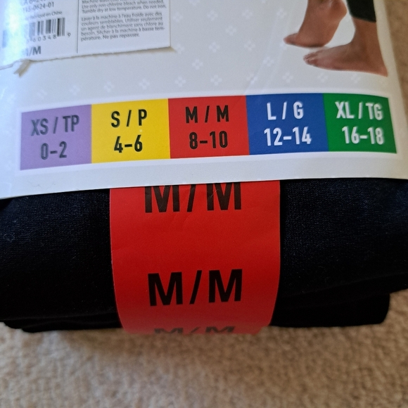 New! Lemon Fleece Lined Leggings 2 Pack Women's Size Medium Black Seamless - Picture 4 of 6